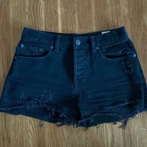 Free people black shirt shorts